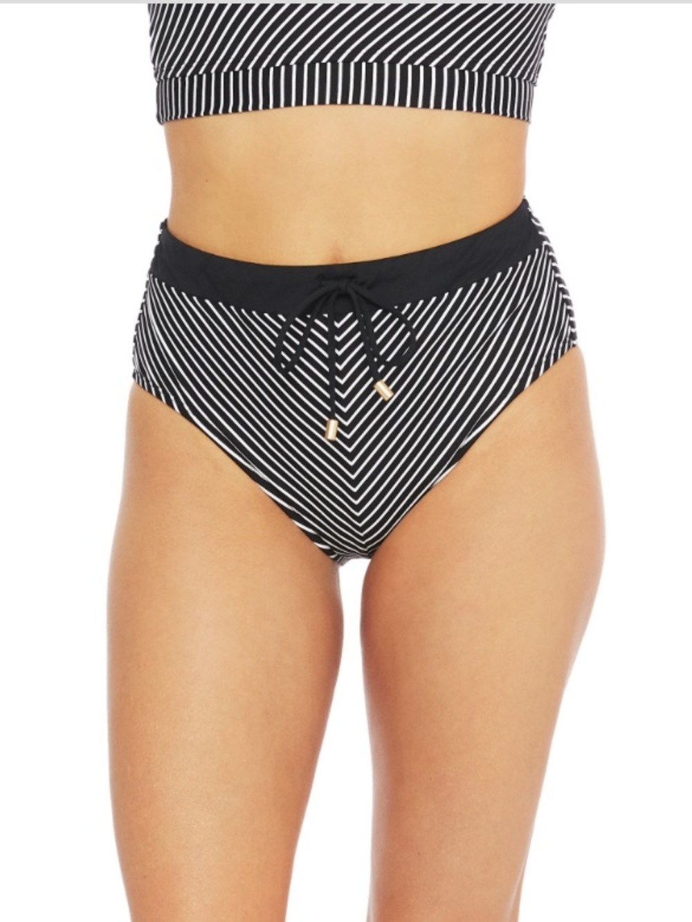 NWT!! La Blanca - Standard Belted High Waist Hipster Bikini Swimsuit Bottom - 10
